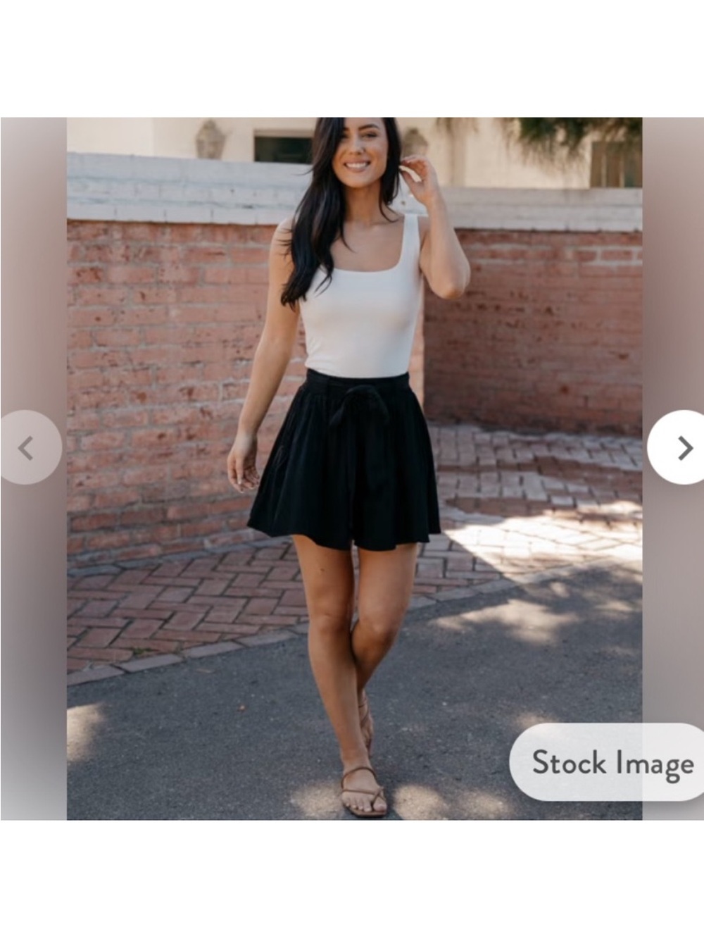 Live Sozy Women’s Black Tie-Waist Flow Shorts size Medium